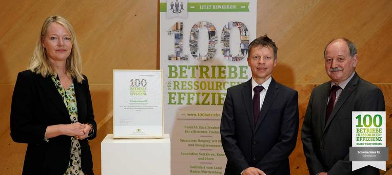 100 Betriebe für Ressourcen-Effizienz