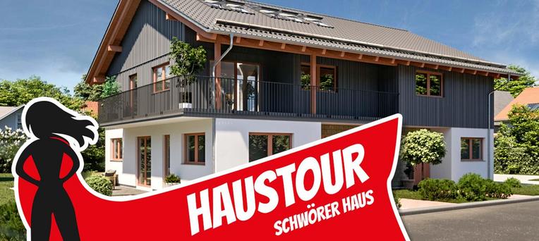 Haustour durch das Schwörer-Musterhaus in Poing