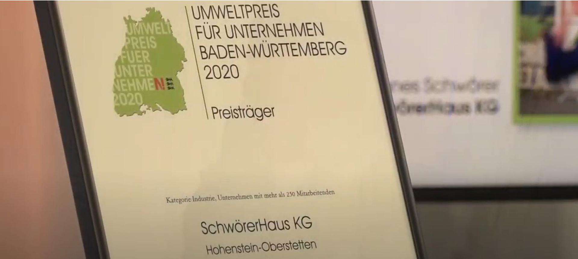 Umweltpreis für Unternehmen 2020